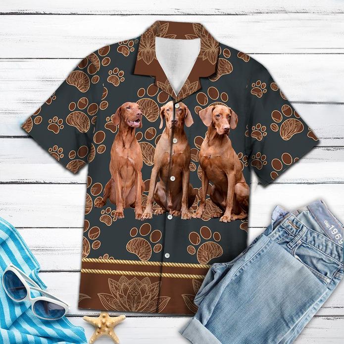 Cute Vizsla Hawaiian Shirt Pre10723 1 » Cool Gifts for You - Mfamilygift Cute Vizsla Hawaiian Shirt Pre10723 1