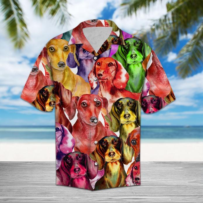 Dachshund Color Hawaiian Shirt Pre10721 Dachshund Color Hawaiian Shirt Pre10721