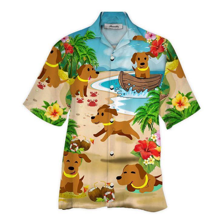 Dachshund Hawaiian Shirt Pre10232