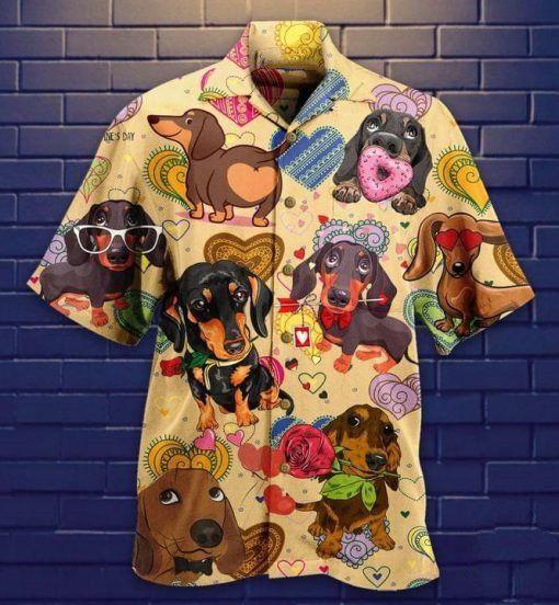 Dachshund Hawaiian Shirt Pre11527