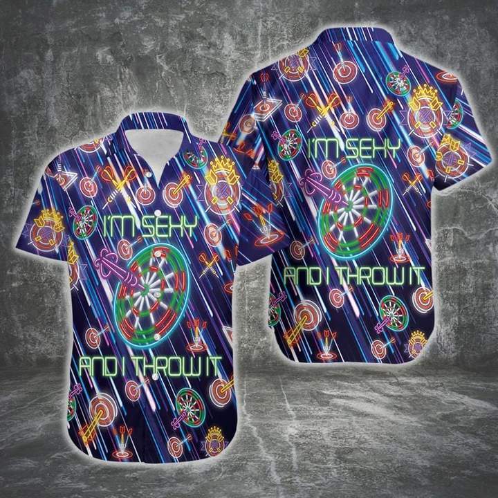 Darts Im Sexy And I Throw It Hawaiian Shirt Pre11722