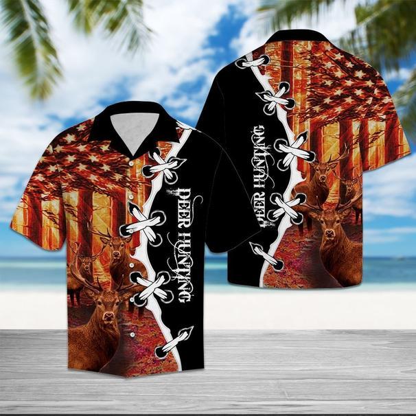 Deer Hunting Hawaiian Shirt Pre10881