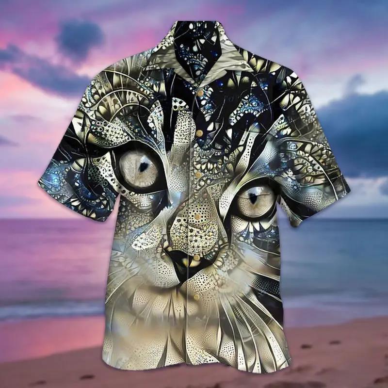 Diamond 3D Cat Hawaiian Shirt Pre11880 Diamond 3D Cat Hawaiian Shirt Pre11880