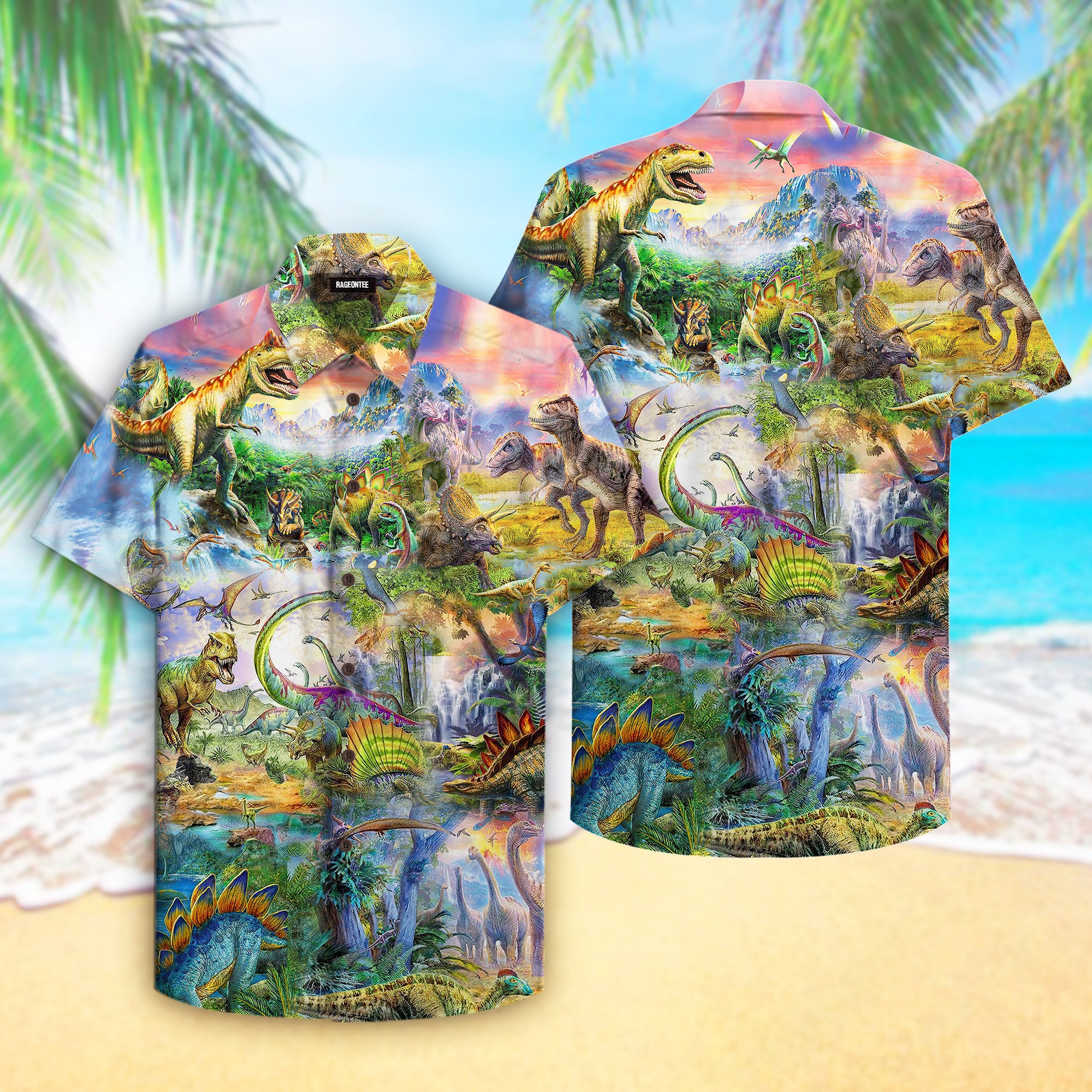 Dinosaur Island Hawaiian Shirt Pre11461