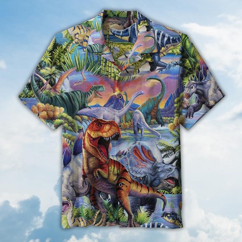 Dinosaur World Hawaiian Shirt Pre10319