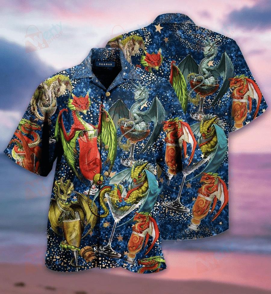 Dragon Cocktail Hawaiian Shirt Pre13264