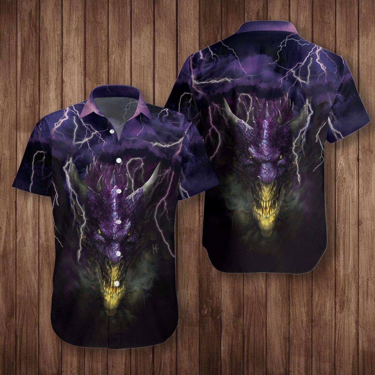 Dragon Head Lightning Hawaiian Shirt Pre13289 Dragon Head Lightning Hawaiian Shirt Pre13289
