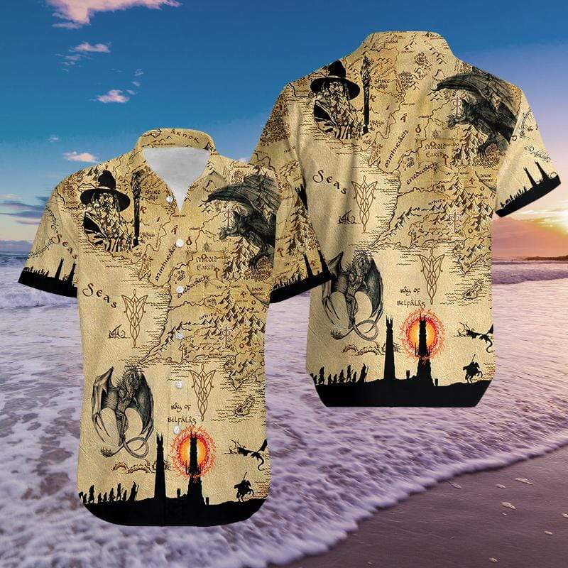 Dragon Land Vintage Map Unisex Hawaiian Shirt Pre13276 Dragon Land Vintage Map Unisex Hawaiian Shirt Pre13276