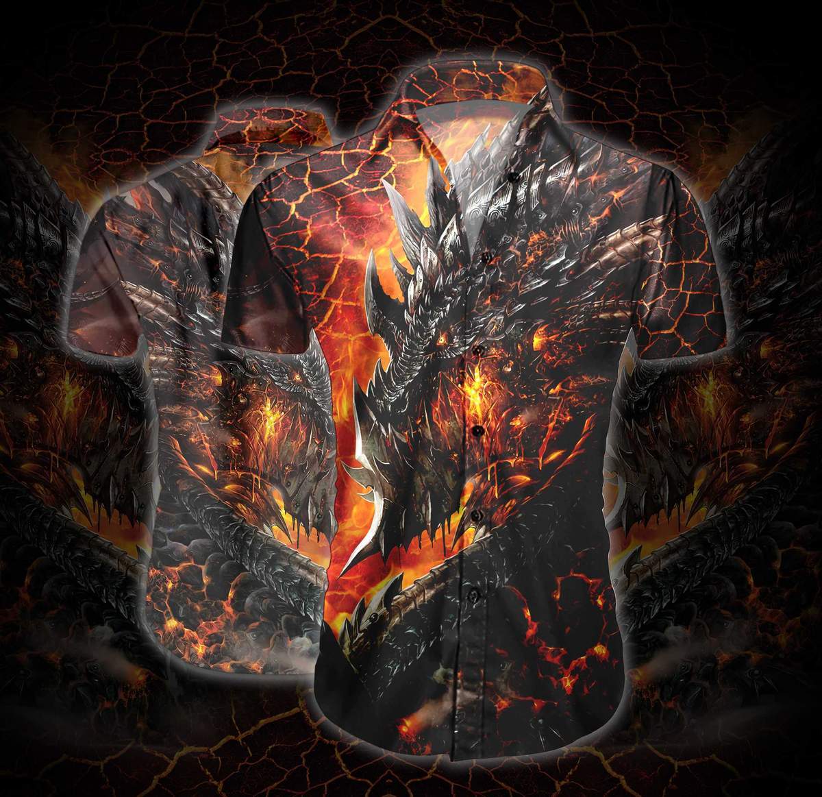 Dragon Lava Hawaiian Shirt Pre13302