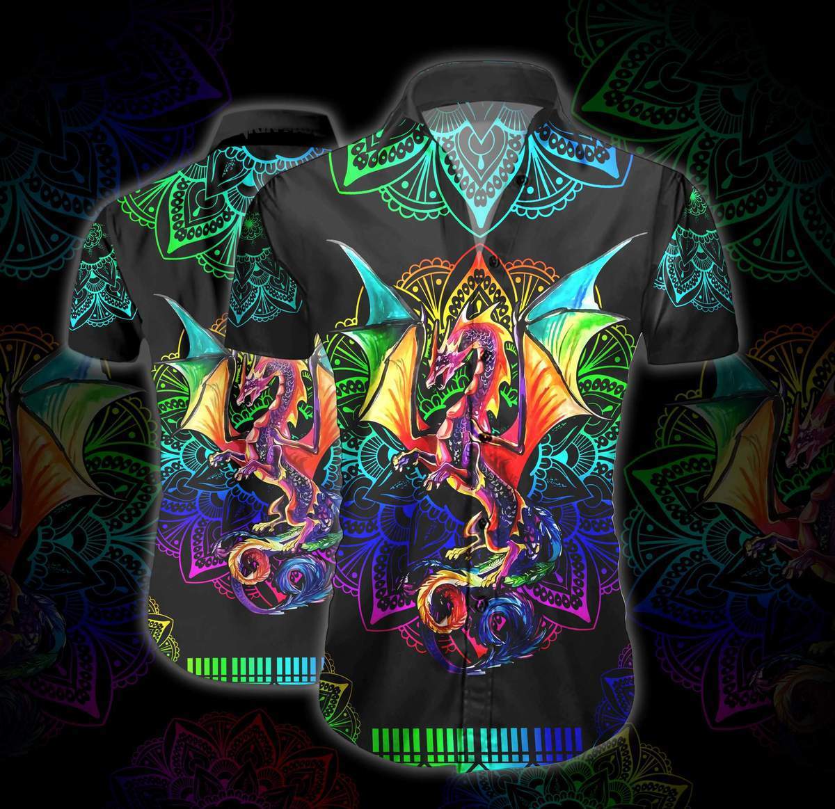 Dragon Mandala Hawaiian Shirt Pre13299