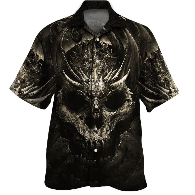 Dragon Skull Hawaiian Shirt Pre11139 Dragon Skull Hawaiian Shirt Pre11139