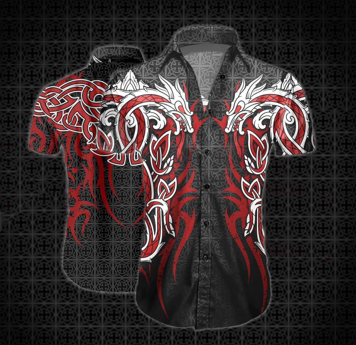 Dragon Tattoo Art Hawaiian Shirt Pre13306