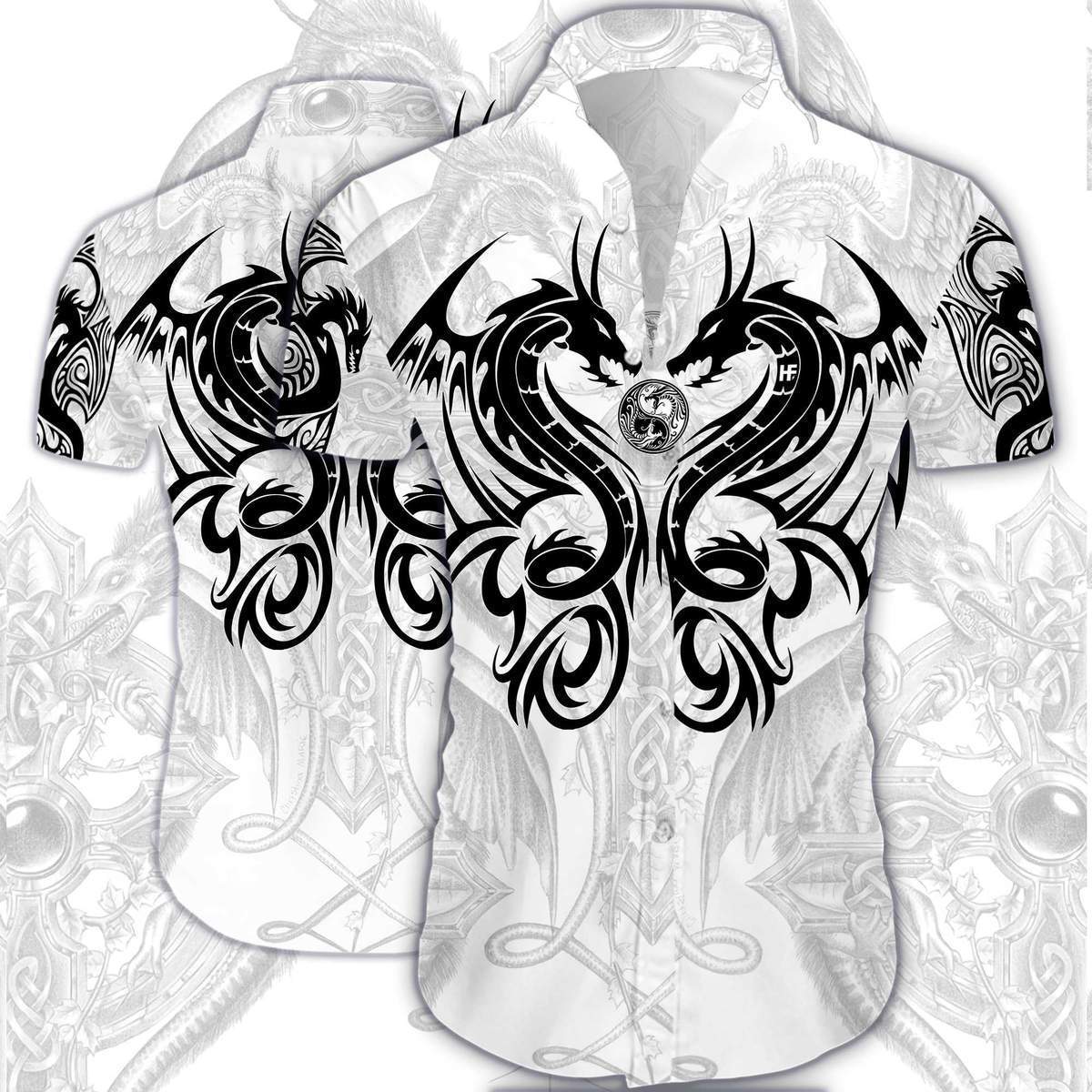 Dragon Tattoo Hawaiian Shirt Pre13305
