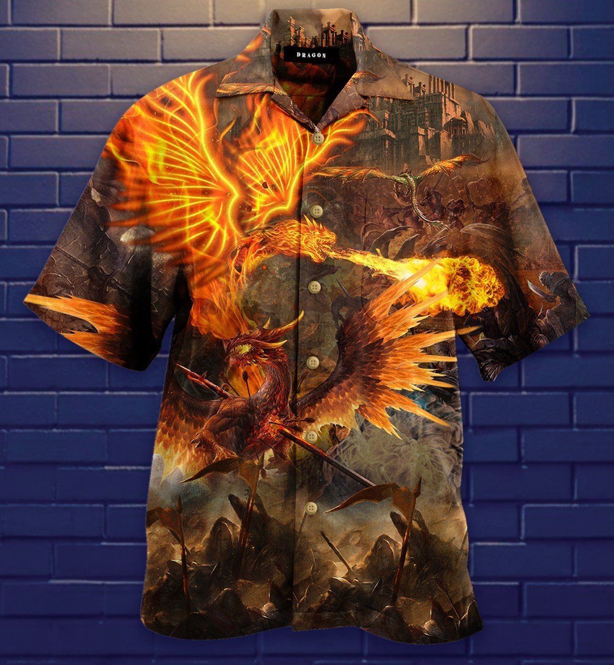 Dragon Warrior Hawaiian Shirt Pre13296