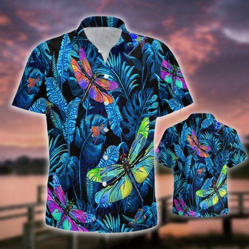 Dragonfly Tropical Hawaiian Shirt Pre10073
