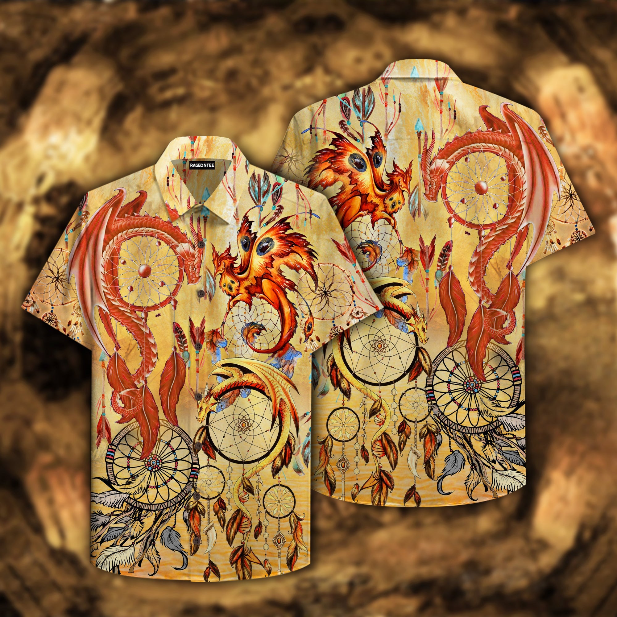 Dragons Native Dreamcatcher Hawaiian Shirt Pre11430 Dragons Native Dreamcatcher Hawaiian Shirt Pre11430