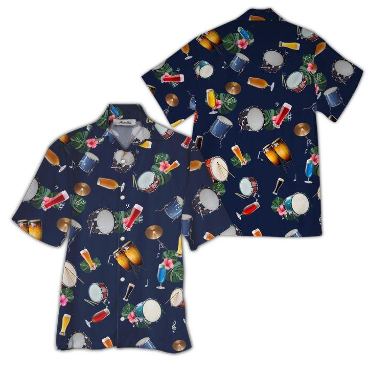 Drum Hawaiian Shirt Pre10224