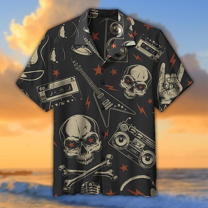 Electric Guitar Hawaiian Shirt Pre10413 Electric Guitar Hawaiian Shirt Pre10413