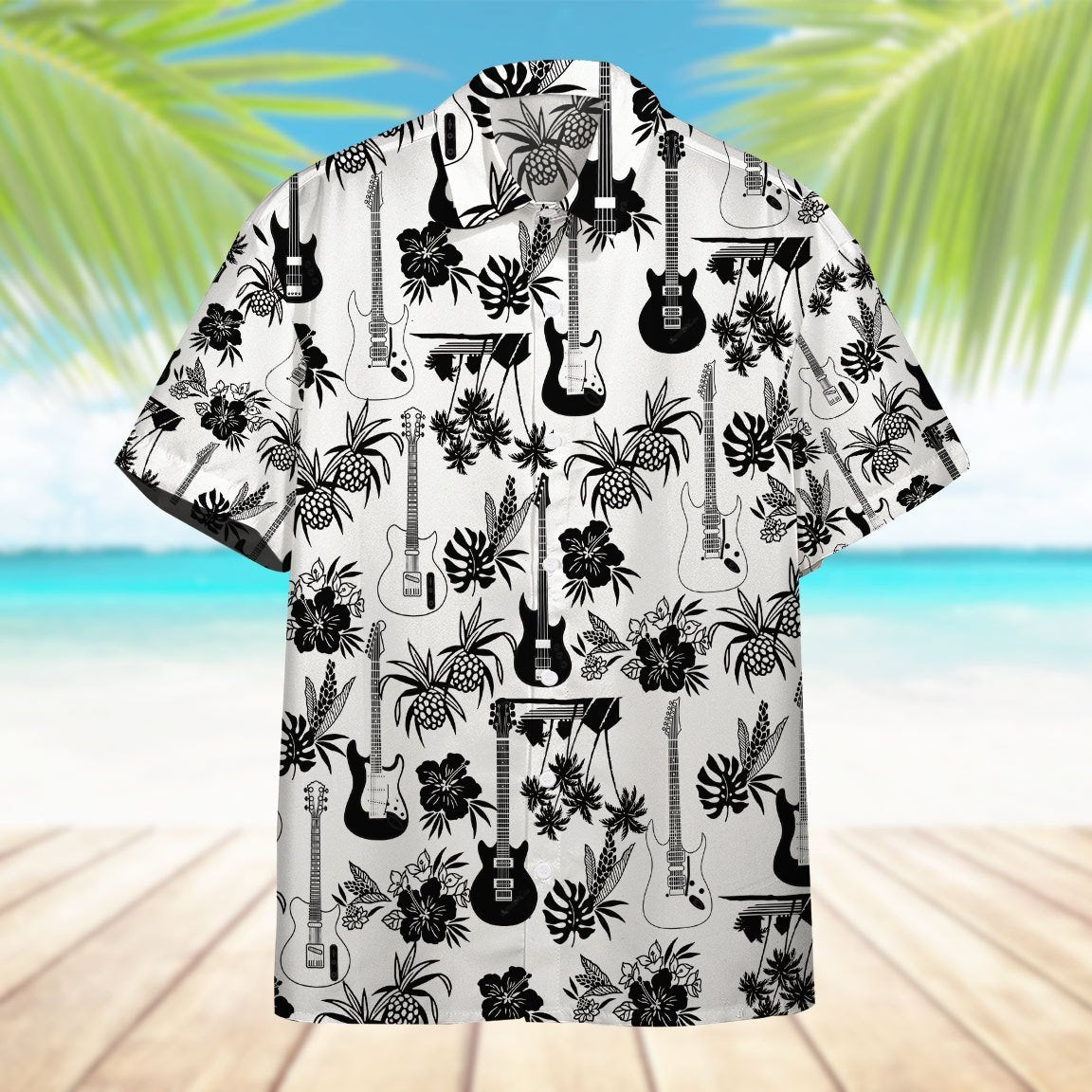 Electric Guitar Hawaiian Shirt Pre11414 Electric Guitar Hawaiian Shirt Pre11414