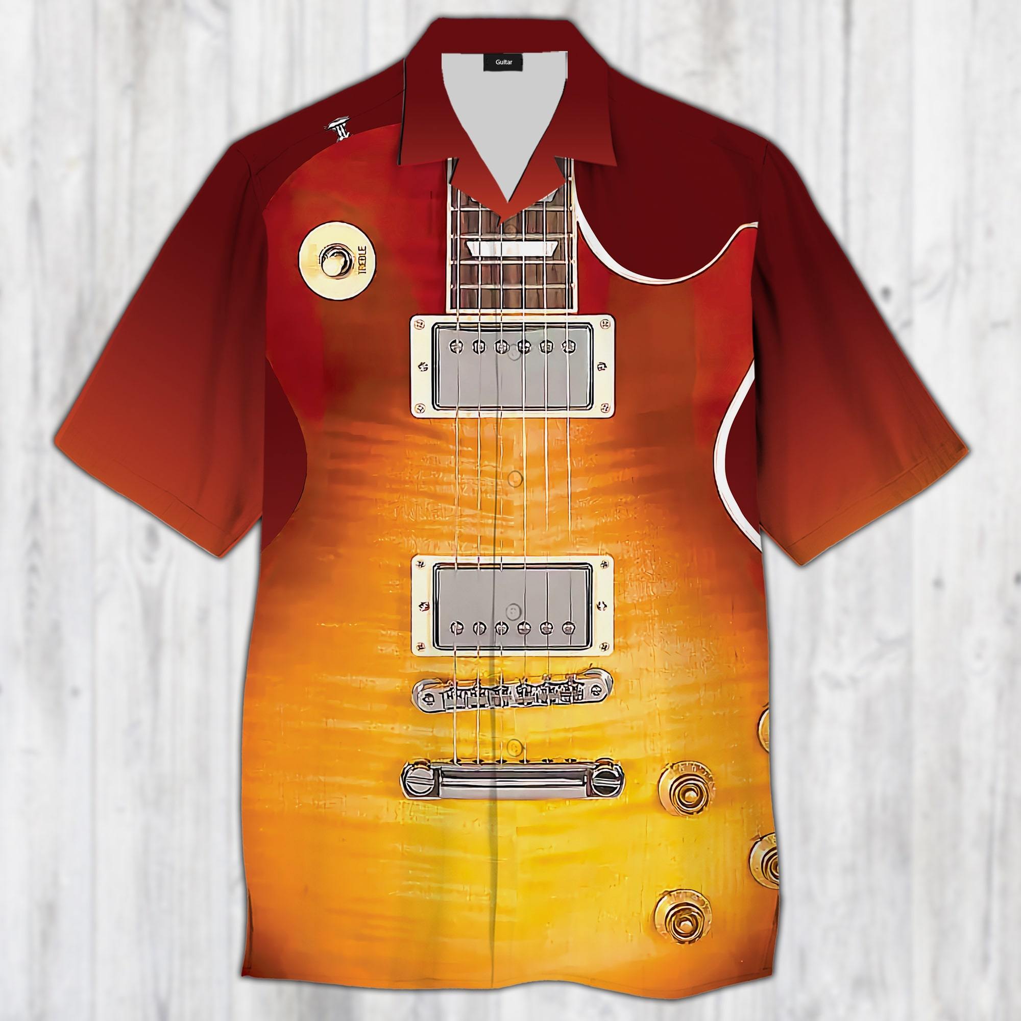 Electric Guitar Les Paul Hawaiian Shirt Pre13190