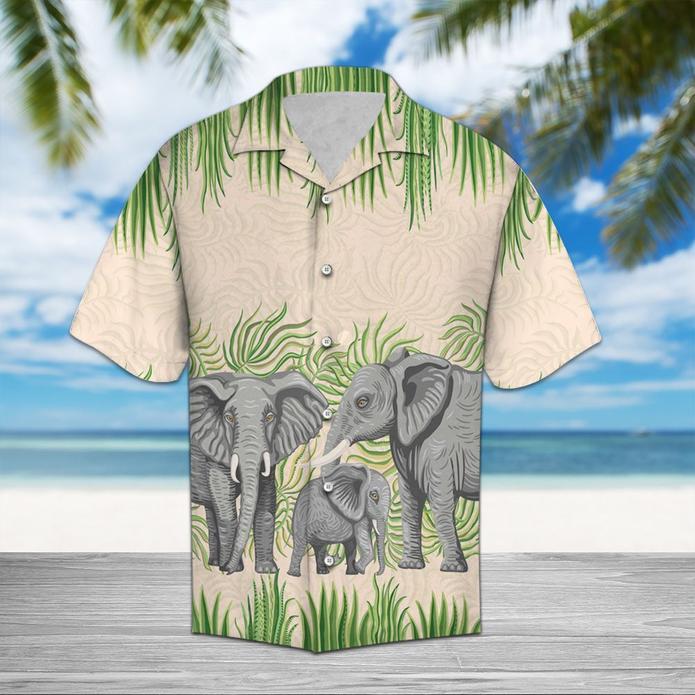 Elephant Family Hawaiian Shirt Pre10549 Elephant Family Hawaiian Shirt Pre10549
