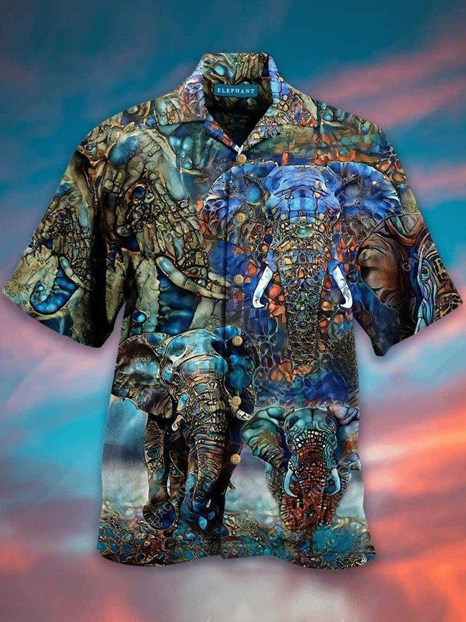 Elephant Hawaiian Shirt Pre13204