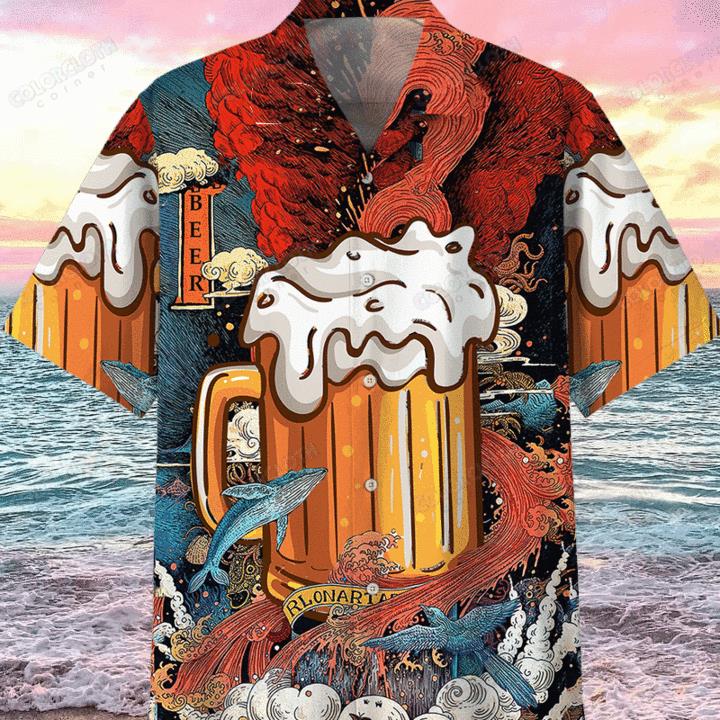 Enjoy A Japanese Style Beer Hawaiian Shirt Pre11206