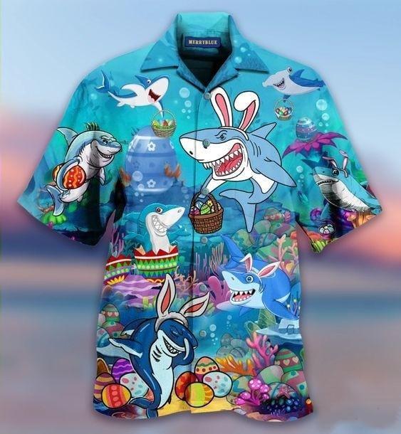 Enjoy Easter With Sharks Hawaiian Shirt Pre13180 Enjoy Easter With Sharks Hawaiian Shirt Pre13180