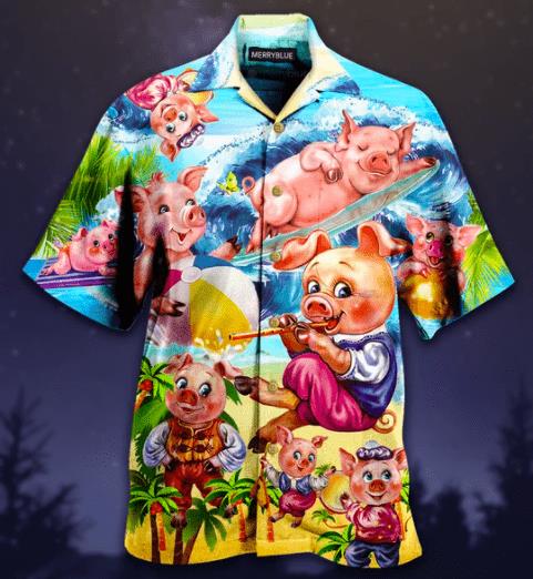 Enjoy The Summer Time On Beach Like Pigs Hawaiian Shirt Pre13187 Enjoy The Summer Time On Beach Like Pigs Hawaiian Shirt Pre13187
