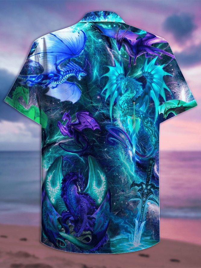 Fantasy Blue Dragon Hawaiian Shirt Pre13203 1 » Cool Gifts for You - Mfamilygift Fantasy Blue Dragon Hawaiian Shirt Pre13203 1