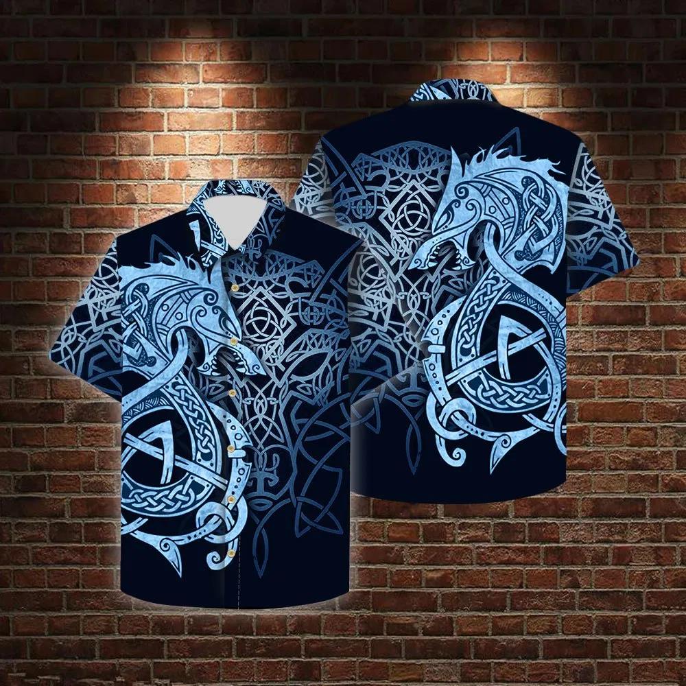 Fenrir Blue Hawaiian Shirt Pre11948