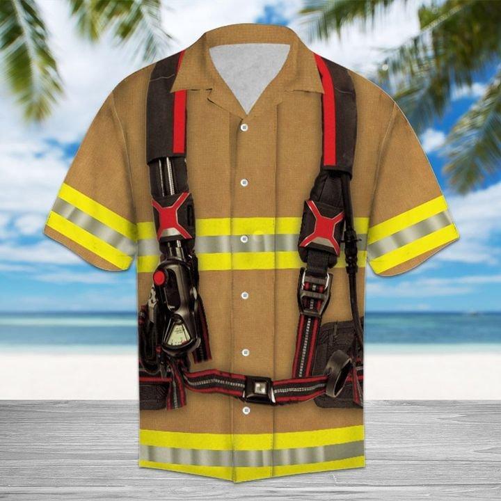 Firefighter Hawaiian Shirt Pre13163