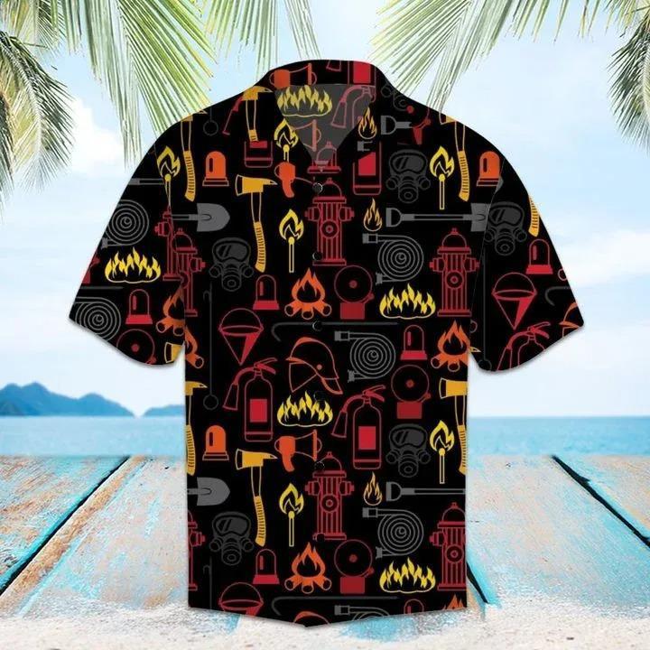 Firefighter Hawaiian Shirt Pre13165