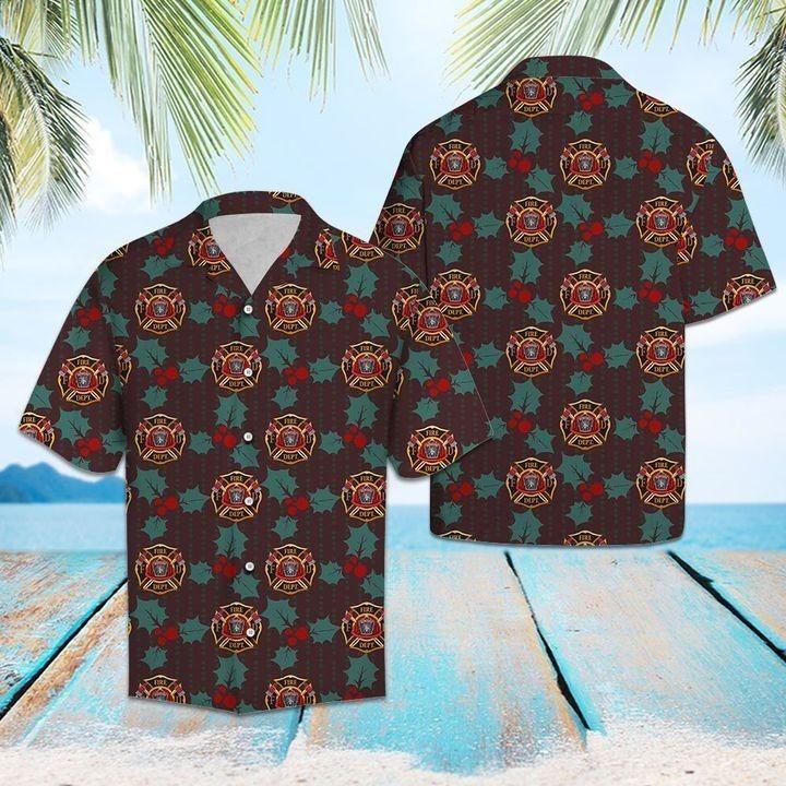 Firefighter Leaves Hawaiian Shirt Pre11991 Firefighter Leaves Hawaiian Shirt Pre11991