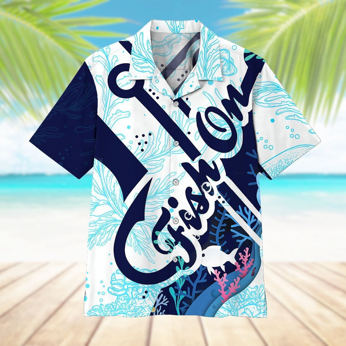 Fish On Hook Hawaiian Shirt Pre11791
