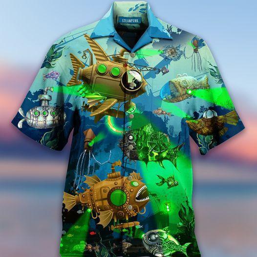 Fish Steampunk Hawaiian Shirt Pre11893