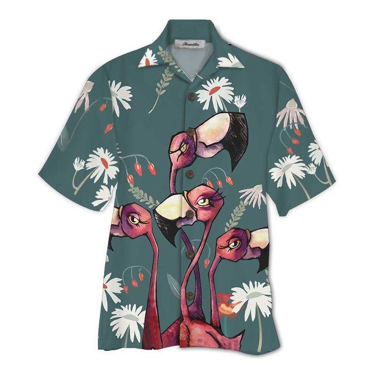 Flamingo Colorful Hawaiian Shirt Pre10363
