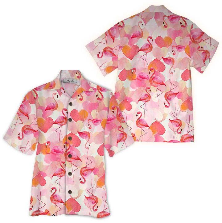 Flamingo Hawaiian Shirt Pre10212