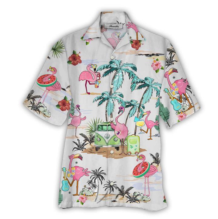 Flamingo Hawaiian Shirt Pre10233