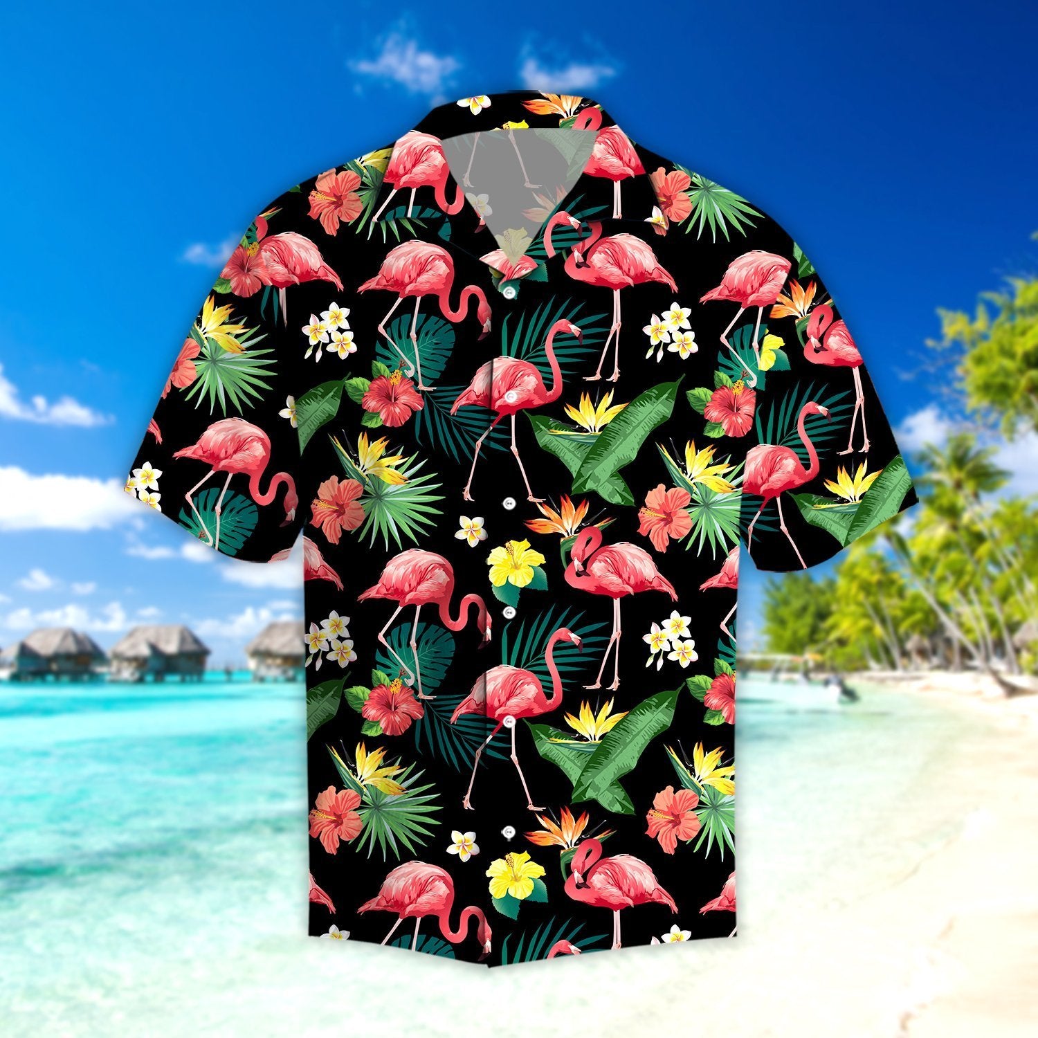 Flamingo Hibiscus For Men For Women Hw1553 Hawaiian Shirt Pre13082