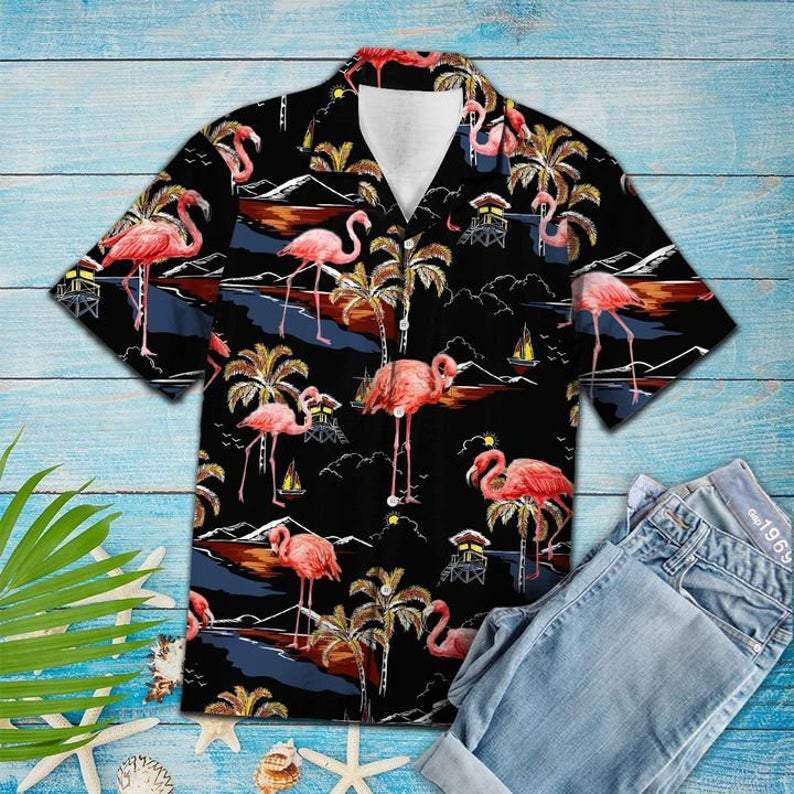 Flamingo Palmhawaiian Shirt For Men For Women Hw4188 Hawaiian Shirt Pre11497