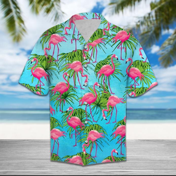 Flamingo Tropical Hawaiian Shirt Pre10504