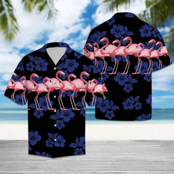 Flamingo Tropical Hawaiian Shirt Pre13132