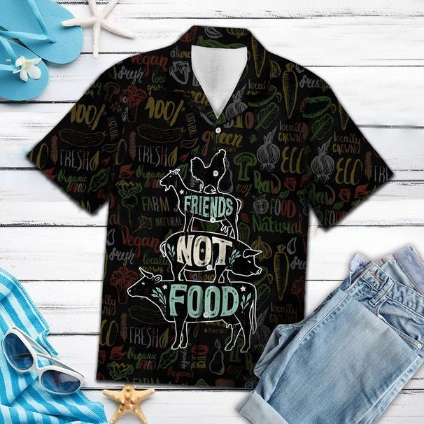Friends Not Food Vegan Hawaiian Shirt Pre10590 1 » Cool Gifts for You - Mfamilygift Friends Not Food Vegan Hawaiian Shirt Pre10590 1