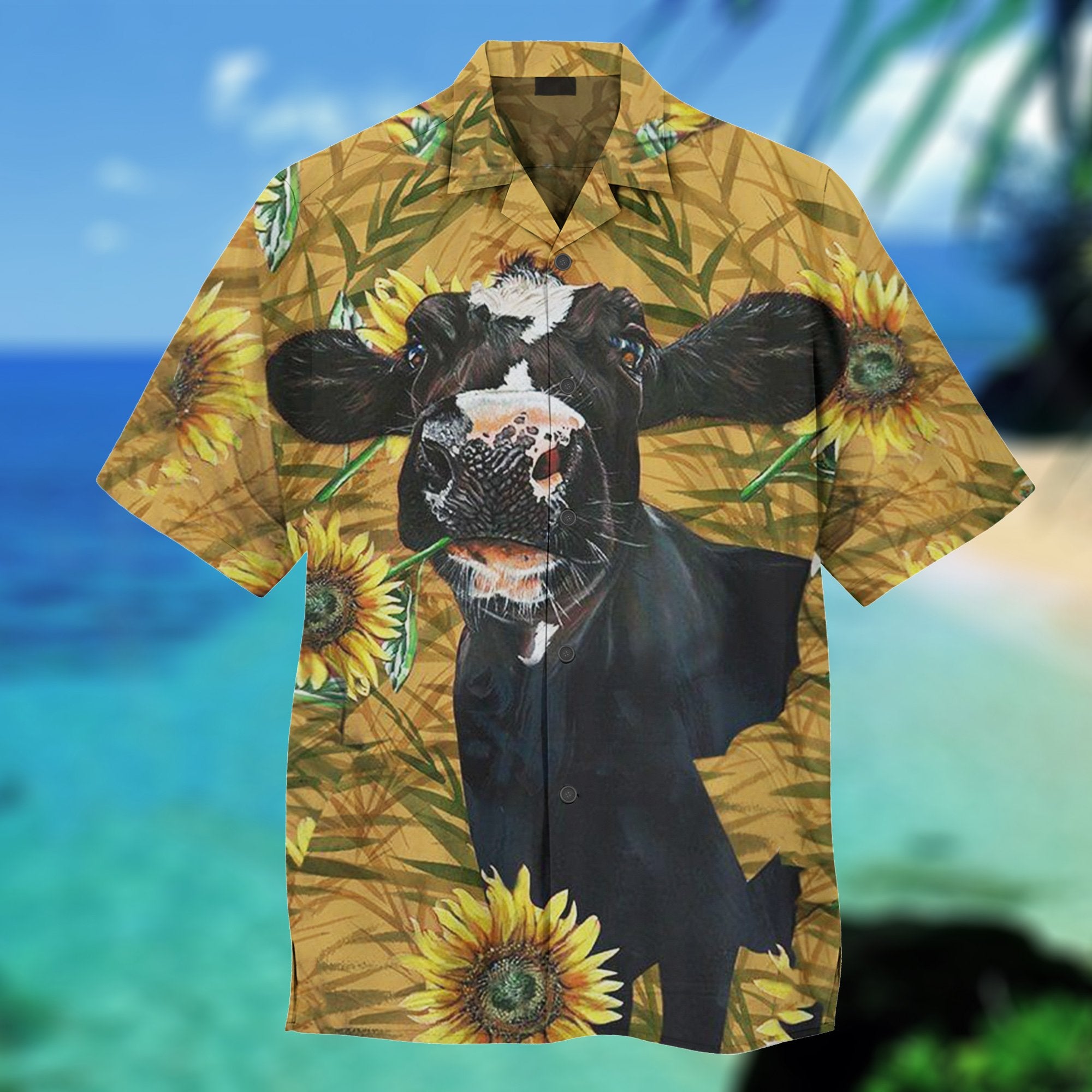 Funny Dairy Cow Hawaiian Shirt Pre11408