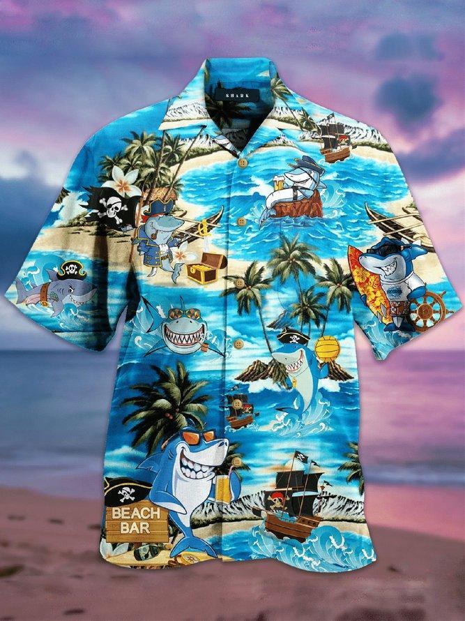 Funny Shark Hawaiian Shirt Pre10062