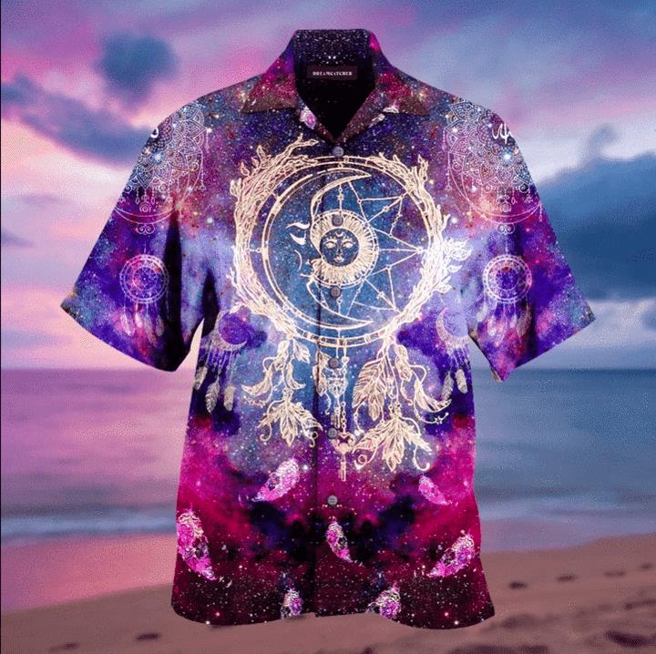 Galaxy Dreamcatcher Sun Hawaiian Shirt Pre11964