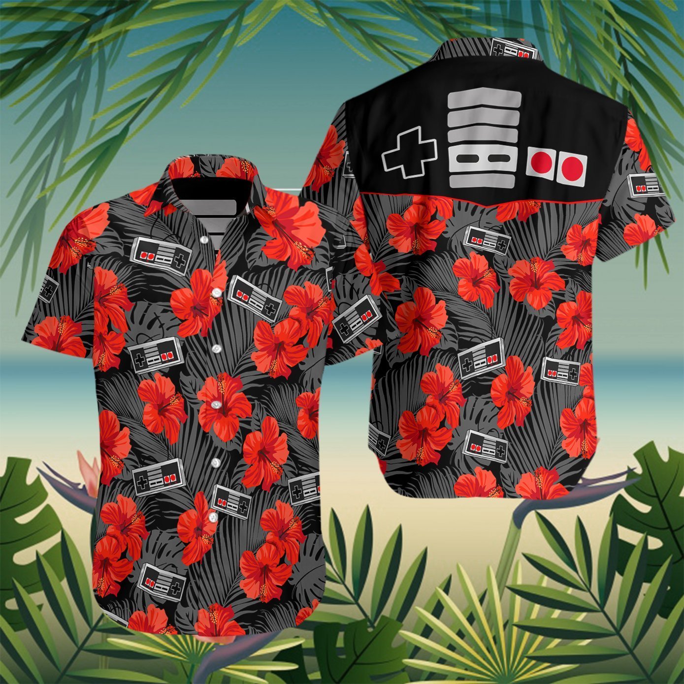 Gamepad Retro Hawaiian Shirt Pre13133