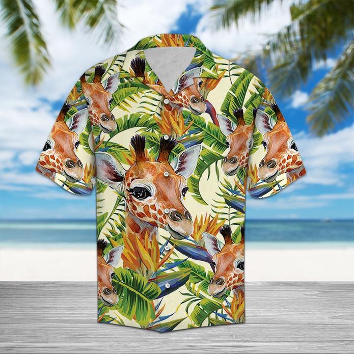 Giraffe Banana Palm Hawaiian Shirt Pre10529