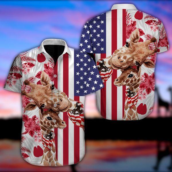 Giraffe Hawaiian Shirt Pre13101